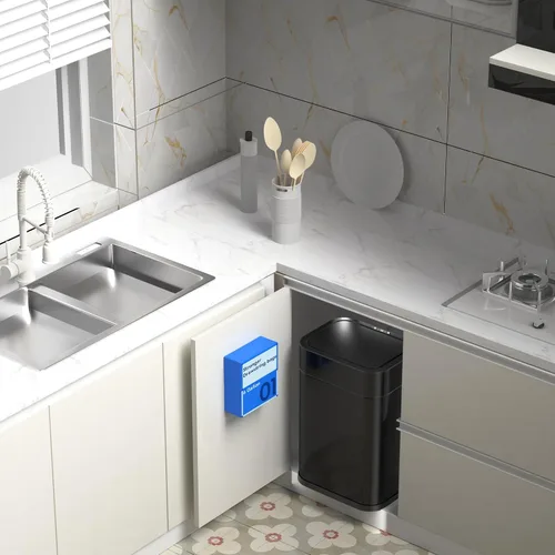 Miniatura 9 de FRESHLIX Bote de basura de acero inoxidable con sensor de movimiento de 360°, bolsas de absorción automática, tapa de cierre silencioso, sin
