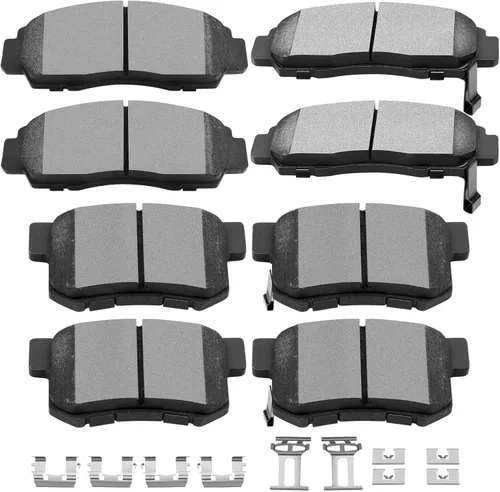 Miniatura 17 de SCITOO - Juego de pastillas de freno de cerámica, 8 pastillas de freno para Honda CR-V 2002-2004, 2003-2011 para Honda Element