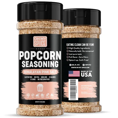 Miniatura 10 de Popcorn Seasoning Chocolate Powder Mix - Gluten Free & Low Sodium Cocoa Powder Blend Popcorn Flavoring Seasoning. Healthy Movie Night Theater Pop