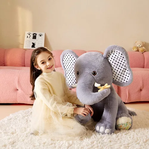 Miniatura 3 de Juguete de peluche de elefante gigante, juguete suave, grande Jumbo de 25 pulgadas, lindo tamaño grande, enorme peluche esponjoso, regalos