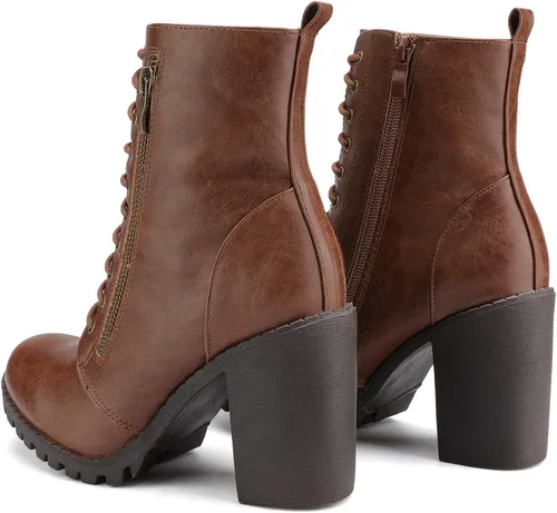 Miniatura 2 de DREAM PAIRS - Botines de tacón grueso para mujer