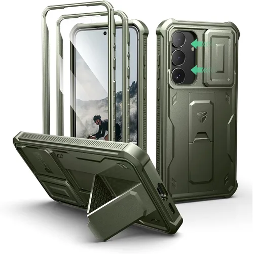 Miniatura 26 de Dexnor Funda para Samsung Galaxy S24 con Cubierta Deslizante Integrada para Cámara y Protector de Pantalla y Soporte, Funda Resistente a los Golpes