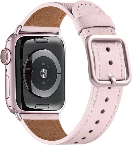 Miniatura 38 de MNBVCXZ Correas de cuero compatibles con Apple Watch para mujeres, correa de repuesto genuina para iWatch Series 11 10 9 8 7 6 5 4 3 2 1 SE 3 SE 2