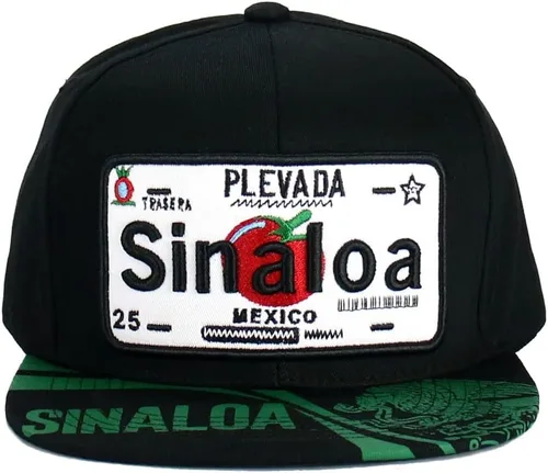 Miniatura 2 de Gorra de béisbol de algodón con diseño de placa de automóvil de los Estados de México