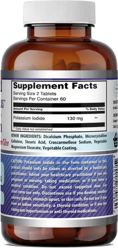 Miniatura 5 de Amazing Formulas Suplemento de yoduro de potasio 130 mg 120 tabletas Sin OMG Sin gluten Fabricado en Estados Unidos