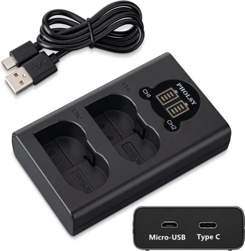 Miniatura 9 de Cargador de batería NP-FZ100, cargador de batería para cámara PHOLSY NP-FZ100, cargador USB dual BC-QZ1 para batería NP-FZ100 compatible con cámara