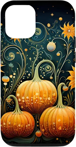 Miniatura 26 de Funda floral para iPhone 16 Pumpkins Vintage Otoño Otoño