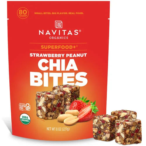 Miniatura 12 de Navitas Organics Berry Acai Superfood+ BITES – Power Snacks – Todo natural a base de plantas – Energía limpia y nutrición – USDA orgánico, sin OMG
