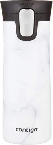 Miniatura 5 de Contigo Pinnacle Autoseal - Taza de viaje térmica de acero inoxidable, termo al vacío, vaso a prueba de fugas, taza de café con tapa fácil