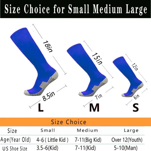 Miniatura 4 de Calcetines de fútbol de 312 pares de calcetines de fútbol transpirables hasta la rodilla para hombres, jóvenes y niños