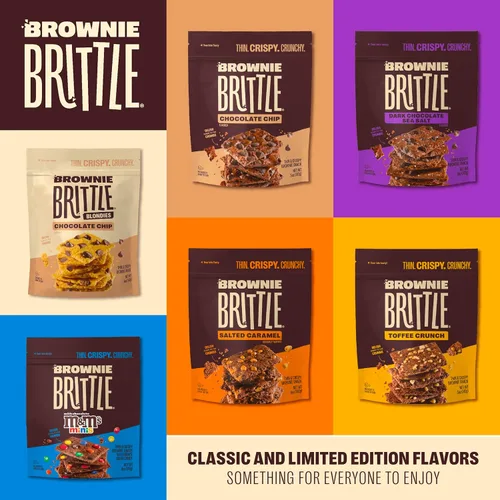 Miniatura 5 de Brownie Brittle – Galletas con virutas de chocolate Blondie delgadas y crujientes (paquete de 6, 5 onzas), deliciosos bocados de brownie gourmet