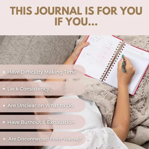 Miniatura 7 de Diario diario de cuidado personal para mujeres, A5, diario de bienestar con indicaciones, diario de objetivos de regalo para mujeres para felicidad
