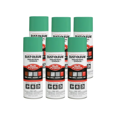 Miniatura 17 de Aerosol de esmalte Rust-Oleum para uso general; envase de 16 onzas líquidas; lata de aerosol, Blanco brillante, 6 BLANCO BRILLO