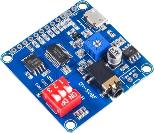 Miniatura 4 de 2 unids placa de módulo de reproducción de voz reproductor de MP3 Módulo de voz de música, 5W 64MBit Flash Serial Control SD/TF Tarjeta IO
