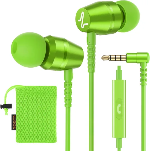 Miniatura 14 de LUDOS OMNITONE Auriculares con cable in-ear, 5 años de garantía, auriculares con micrófono, conector de 3.5 mm, auriculares con cable
