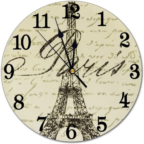 Miniatura 12 de Reloj de pared con bandera estadounidense patriótica de águila calva, funciona con pilas, reloj redondo silencioso para decoración de pared