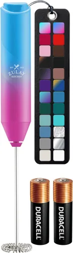 Miniatura 55 de Zulay Kitchen - Batidor eléctrico de mano para café, lattes, capuchinos, matcha y chocolate caliente, mezclador portátil para bebidas, accesorio