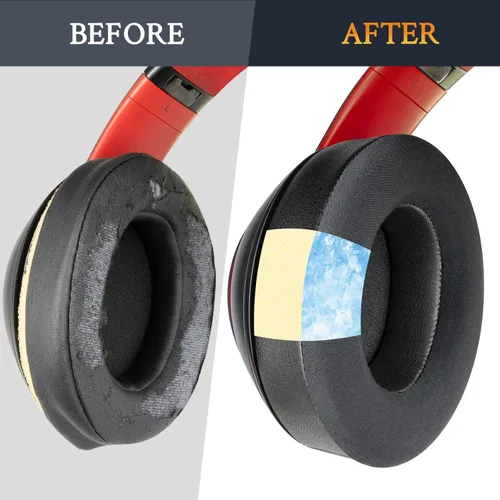 Miniatura 5 de SoloWIT Almohadillas de gel refrescante de repuesto para auriculares Beats Studio 2 y Studio 3 con cable e inalámbricos, almohadillas con espuma