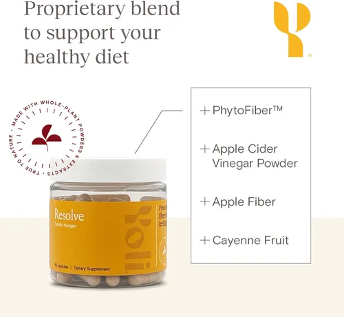 Miniatura 5 de Yoli Resolve PhytoFiber, polvo de vinagre de sidra de manzana y cápsulas de glucomanano