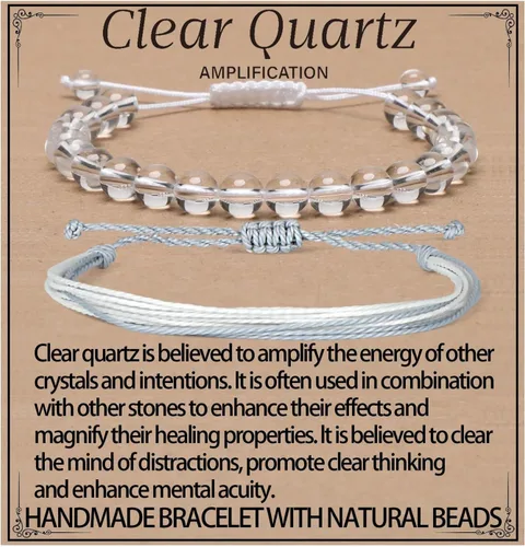 Miniatura 75 de LPBeads Pulsera de piedra natural hecha a mano de tamaño ajustable