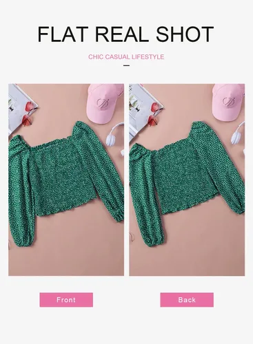 Miniatura 7 de EVALESS - Blusas de manga larga para mujer, cuello cuadrado, sexy, casuales