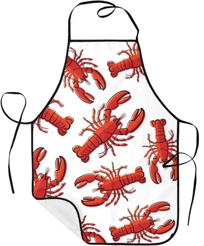 Miniatura 46 de Sigouyinei Delantales para mujeres con bolsillos, delantal para hombres, delantal adecuado para chefs camareros, técnicos de uñas para hornear