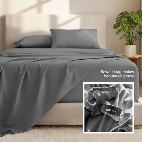 Miniatura 4 de Bare Home Juego de Sábanas Queen - Bolsillos Profundos de 22" - Microfibra Ultra-Suave de Lujo 1800 Sábanas de Cama Queen - Doble Cepillado - Ajuste