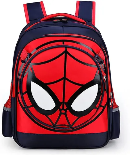 FENGJINRUHUA Lindo juego de rol de dibujos animados escuela primaria mochila niños cómic niños niñas mochila, Q-azul marino, Mochila escolar