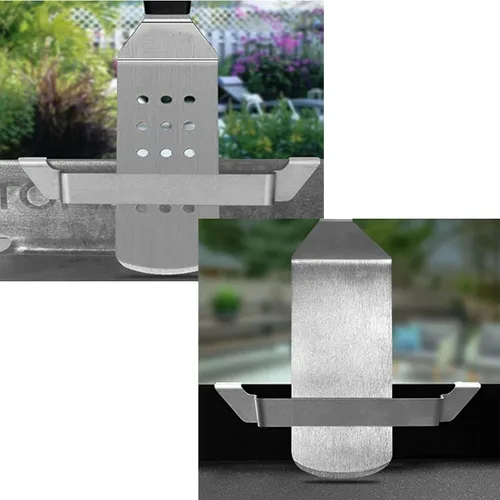 Miniatura 2 de Soporte de espátula de acero inoxidable, soporte para herramientas de barbacoa, soporte de herramientas de acero inoxidable para acampar al aire