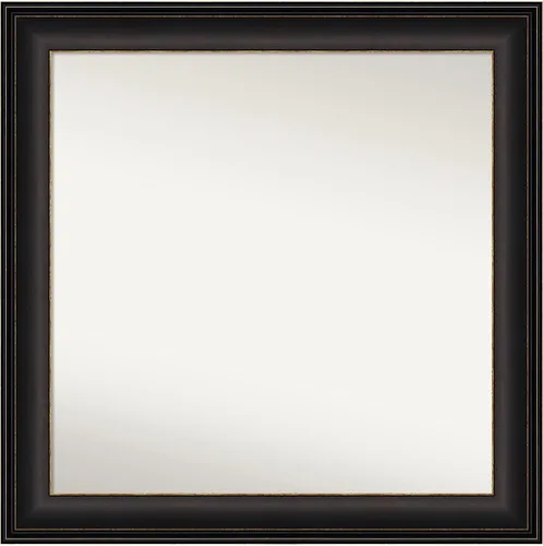 Miniatura 102 de Amanti Art Espejo de baño de bronce para sobre el fregadero, 24 x 24 pulgadas, espejo cuadrado de bronce Lara para tocador, marco de madera