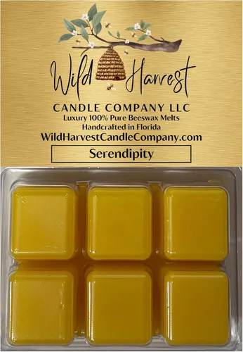 Miniatura 44 de Primera Respiración del Otoño Perfumado, 1 Paquete de Cera de Abejas Pura Derretida para Calentadores, Wild Harvest Candle Company, Tartas Cúbicas