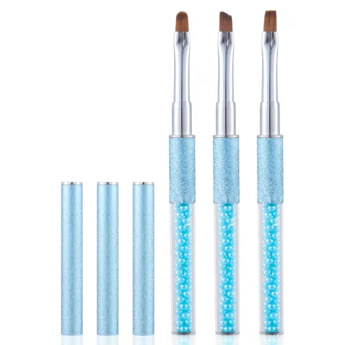 Miniatura 18 de Cepillos de limpieza de uñas, cepillos de uñas para limpiar errores de esmalte en las cutículas, cepillo de uñas resistente a acetona, cepillos