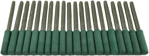 Miniatura 8 de TEMO 10 piezas de 0.236 in (1/4 pulgadas) herramienta giratoria de goma bala de pulido con vástago de 0.118 in (1/8 pulgadas) para herramientas