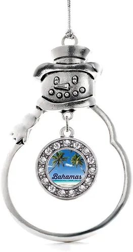 Miniatura 12 de Inspired Silver - Roller Queen - Adorno de Navidad plateado - Adorno circular para árbol de Navidad con circonita cúbica - Decoración colgante
