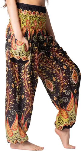Miniatura 2 de B BANGKOK PANTS - Pantalones tipo harén para mujer, ropa bohemia con bolsillos