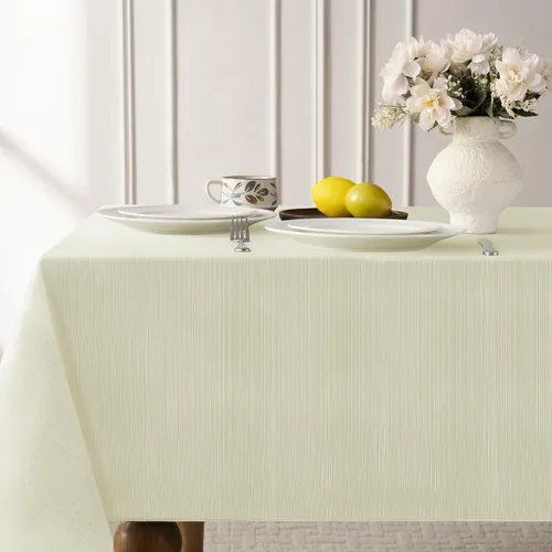 Miniatura 17 de Softalker Mantel rectangular de jacquard - Fundas de mesa de damasco geométrico, impermeables, resistentes a las manchas, lavables, de poliéster