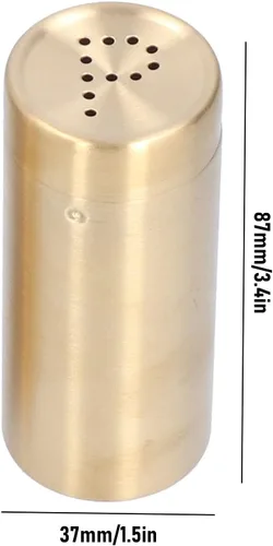 Miniatura 2 de Juego de salero y pimentero, coctelera de especias de acero inoxidable, fácil de limpiar y rellenar, latas de condimento en polvo con tapa, diseño