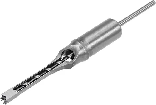 Miniatura 7 de uxcell Broca de agujero cuadrado, herramienta eléctrica de mortaja de cincel hueco de acero de alto carbono de 5/16 "para carpintería