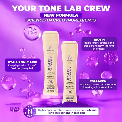 Miniatura 6 de Naissant Set Purple Shampoo & Toning Mask Elimina el cobrizo Neutraliza los tonos amarillos y naranjas Sin parabenos, amoníaco ni sulfato
