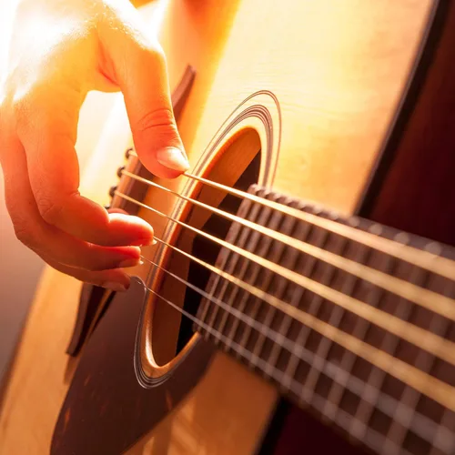 Miniatura 5 de Bememo 2 juegos de 6 cuerdas de repuesto de acero para guitarra acústica (amarillo y multicolor)
