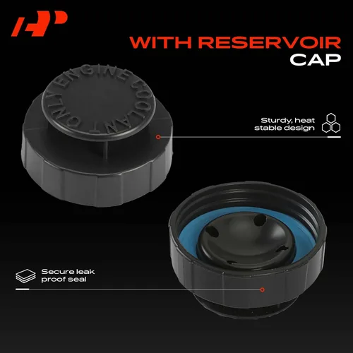 Miniatura 5 de A-Premium Tanque de depósito de recuperación de desbordamiento de refrigerante del motor [con tapa y tubería] Compatible con vehículos Chevrolet