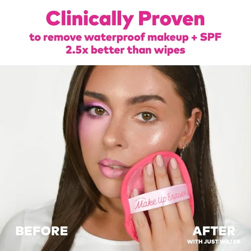 Miniatura 2 de El juego original de MakeUp Eraser de 7 días, borra todo el maquillaje con solo agua, incluyendo rímel impermeable, delineador, base, lápiz labial