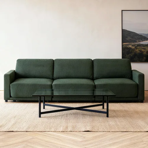 Miniatura 18 de Sofá modular de 79 pulgadas para sala de estar pequeña, sofá moderno en forma de L con otomana, juego de sofá de felpilla de 3 piezas para muebles