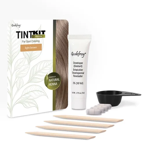 Miniatura 8 de Godefroy Impulsado por Henna - Kit de tinte de 4 aplicaciones Marrón oscuro Color de cabello puntuado alimentado por henna natural