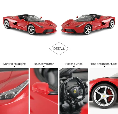Miniatura 6 de Coche de juguete Ferrari con control remoto RASTAR 1:14 Ferrari LaFerrari Aperta RC Drift Car