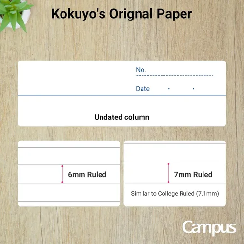Miniatura 8 de KOKUYO Cuadernos de composición, paquete de 5 cuadernos Campus A4 Comp con un 0.276 in rayado, 30 hojas, cuaderno clásico con rayas escolares