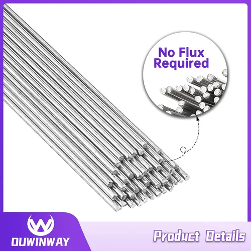 Miniatura 2 de Paquete de 50 varillas de soldadura de aluminio de 1/16 x 13 pulgadas, varillas de soldadura de aluminio para antorcha de propano, reparación