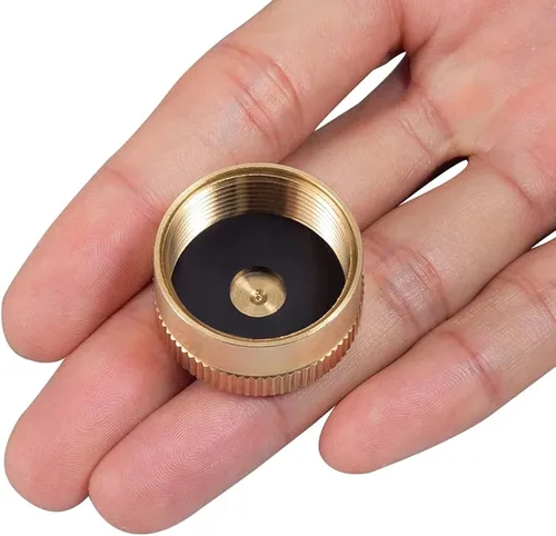 Miniatura 4 de Fachmann 6 tapas de botella de propano de latón macizo universal para todos los cilindros de tanque de gas de 1 libra