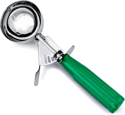 Miniatura 6 de Cuisinox Cuchara para helado, cuchara para servir y preparar, acero inoxidable de acción de primavera, color azul #16 (2 onzas)