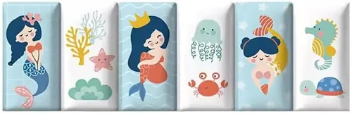 Miniatura 23 de Paneles de pared 3D autoadhesivos para cabecero de 70.86 pulgadas, diseño de dibujos animados suave anticolisión, acolchado decorativo de pared